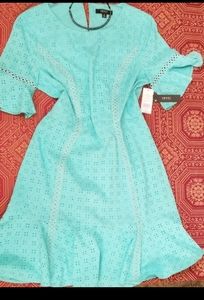 🆕️Isaac Mizrahi 100%cotton Flutter Sheath dress